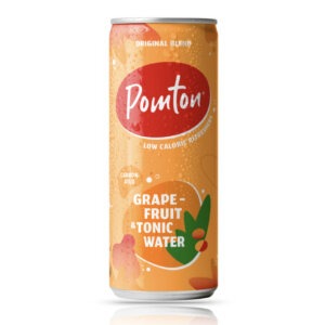 POMTON | Pamplemousse & Tonic | Pétillante | 24 x 330 ml | Canette