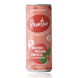 POMTON | Pastèque & Pamplemousse | Non-Pétillante | 24 x 330 ml | Canette
